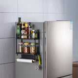 Kitchen,Magnetic,Organiser,Fridge,Shelf,Storage,Holder