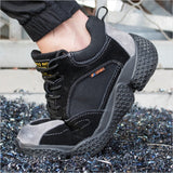 AtreGo,Suede,Leather,Shoes,Steel,Climbing,Safety,Shoes