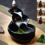 Burner,Smoke,Waterfall,Backflow,Incense,Censer,Holder,Without,Cones,Decor