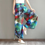 Spring,Harem,Pants,Elastic,Cotton,Oriental,Style