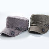 Outdoor,Washed,Cotton,Sunscreen,Adjustable,Military,Style,Peaked
