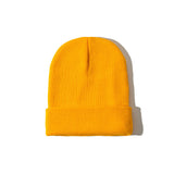 Unisex,Solid,Color,Knitted,Skull,Beanie