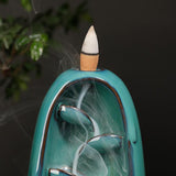 Backflow,Incense,Burner,Ceramic,Retro,Waterfall,Censer,Holder,Decor