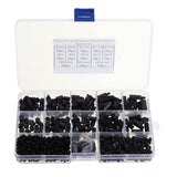 Suleve,M3NH17,780Pcs,Nylon,Screw,Black,Screw,Standoff,Spacer,Column,Assortment