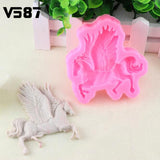 Silicone,Pegasus,Horse,Fondant,Mould,Chocolate,Decor,Mould,Sugar,Crafts