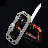 Stainless,Steel,Survial,Climbing,Carabiner,Outdoor,Multifunctional,Backpack,Buckle,Keychain