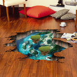 Miico,Creative,Dream,Float,Island,Broken,Removable,Decorative,Decor,Sticker