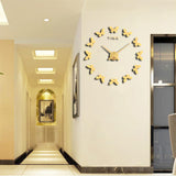 Large,Clock,Decor,Mirror,Sticker,Clock