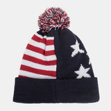 Stripe,Pattern,Winter,Outdoor,Daily,Woolen,Beanie,Plush