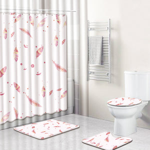 Bathroom,Pedestal,Toilet,Cover,Shower,Curtain,Hooks