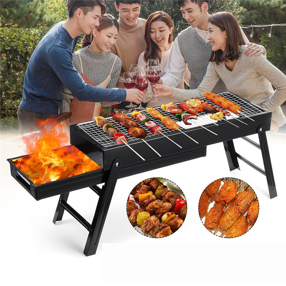 People,Outdoor,Portable,Folding,Grill,Charcoal,Barbecue,Cooking,Stove,Camping,Picnic