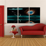 Miico,Painted,Three,Combination,Decorative,Paintings,Starry,Meteorite,Decoration