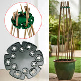 Wigwam,Bamboo,Climbing,Plant,Flower,Support,Holder,Plate
