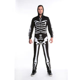 Uniforms,Halloween,Party,Skeleton,Conjoined,Clothing,Women,Couples,Skull,Suits
