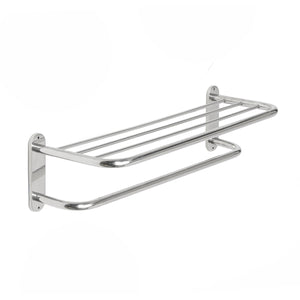 Chrome,Stylish,Bathroom,Mounted,Towel,Holder,Shelf,Storage