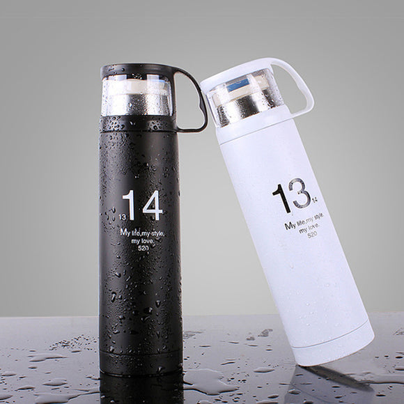 Lovers,Stainless,Steel,Vacuum,Flask,Thermos,Portable,Travel