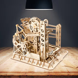 Wooden,Marble,Puzzle,Magic,Crush,Handcrank,Mechanical,Model,Building,Education