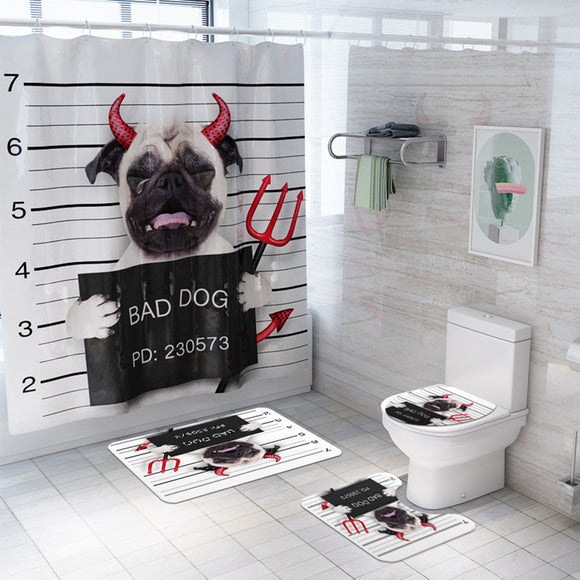 Devil,Waterproof,Fabric,Scenery,Bathroom,Shower,Curtain,Bathroom,Toilet,Toilet,Cover