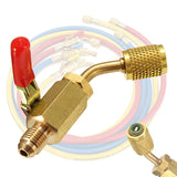 Brass,Valve,Charging,Hoses,Refrigerant,R410a,R134a