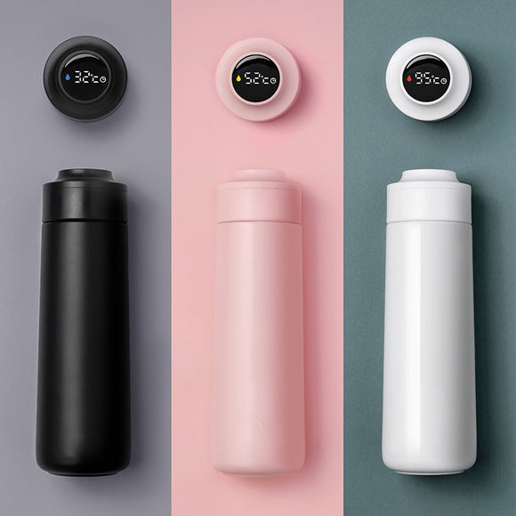 400ML,Temperature,Display,Water,Bottle,Charging,Stainless,Steel,Vacuum,Thermos