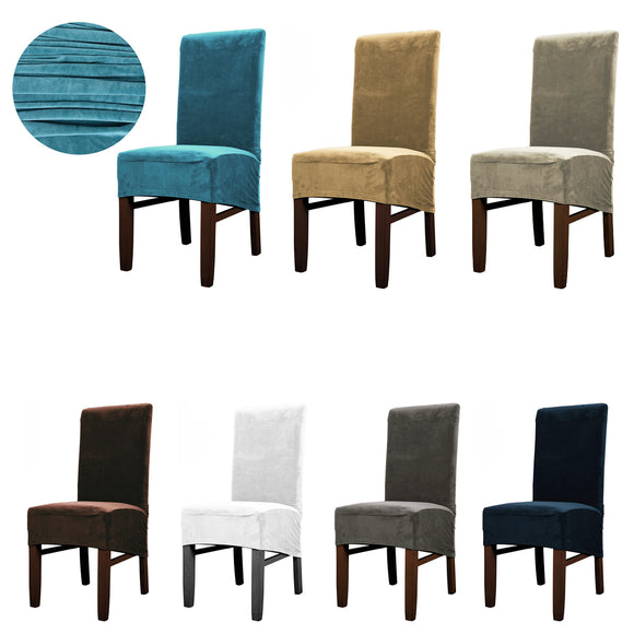 Stretch,Velvet,Dining,Chair,Cover,Removable,Waterproof,Slipcover,Dining,Wedding,Banquet,Party,Kitchen,Chair,Covers