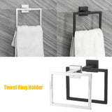 Chrome,Modern,Bathroom,Accessories,Square,Towel,Holder