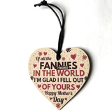 Wooden,Heart,Plaque,Funny,Mothers,Heart,Gifts,Novelty,Daughter,Decorations