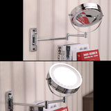 Lighted,Makeup,Cosmetic,Mirror,Bathroom,Flexible,Floding,Adjustable,Mounted,Mirrors"