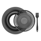 Smokeless,Stovetop,Grill,Stainless,steel,Cooking,Round,Shape,Ceramic