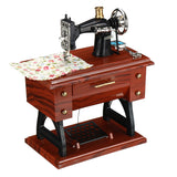 Retro,Vintage,Sewing,Machine,Shaped,Clockwork,Music,Table,Decor