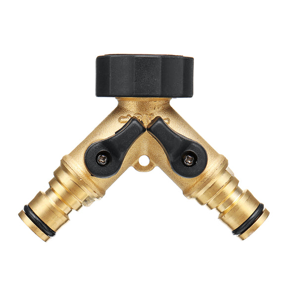 Brass,Manifold,Quick,Connector,Nozzle,Water,Splitter,Garden,Faucet,Watering,Adapter