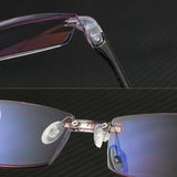 Unisex,Foldable,Frameless,Diamond,Trimmed,Light,Reading,Glasses,Presbyopic,Glasses