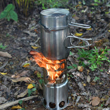 Camping,Stove,Portable,Burning,Furnace,Picnic,Portable,Stainless,Steel,Cookware