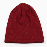 Women,Autumn,Beanies,Solid,Color,Flexible,Skullies,Bonnet