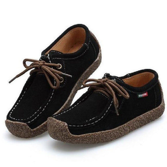 Women,Suede,Flats,Leather,Loafer,Shoes,Casual,Comfortable,Shoes,Camping,Hiking,Travel