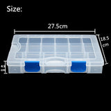 Compartment,Removable,Fishing,Tackle,Transparent,Plastic,Fishing,27.5*18.5*4.5cm