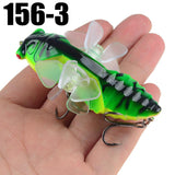 ZANLURE,7.5cm,Artificial,Fishing,Insect,Rotating,Wings,Swimbait,Fishing