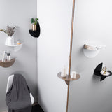 KCASA,Rounded,Floating,Stainless,Steel,Shelves,Decorative,Display,Organizer,Storage,Baskets,Holders,Bathtoom,Kitchen,Office