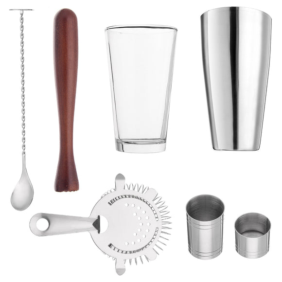 800mL,Stainless,Steel,Cocktail,Shaker,Mixer,Bartender,Martini,Tools