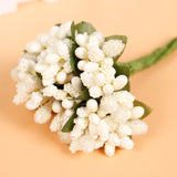 12pcs,Artificial,Simulation,Berry,Flower,Headwear,Garlan,Party,Decoration