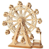 Woodcraft,Construction,Ferris,Wheel,Wooden,Model,Jigsaw,Puzzle,Adults