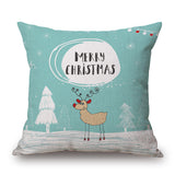 Christmas,Linen,Cushion,Cover,45*45,Pillowcase,Cushions,Throw,Pillow,Decor,Festive