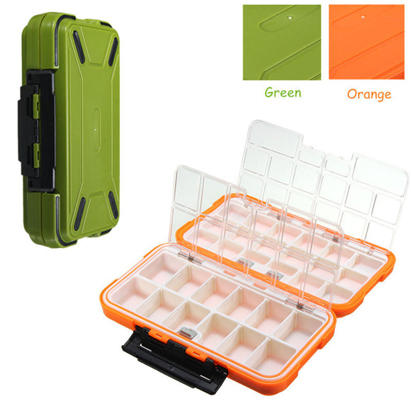 19x10x4.5cm,Waterproof,Fishing,Tackle,Storage,Boxes,Green,Orange
