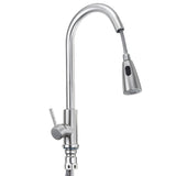 Stainless,Steel,Kitchen,Faucet,Spout,Spray,Rotate,Basin,Mixer