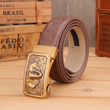 125CM,Business,Genuine,Leather,Durable,First,Layer,Leather,Automatic,Buckle