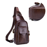 Leather,Chest,Shoulder,Outdoor,Travel,Cross,Messenger