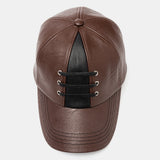 Collrown,Men's,Leather,Woven,Baseball