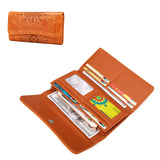 Women,Retro,Hollow,Wallet,Leather,Purse,Money,Holder,Handbag,Camping,Travel