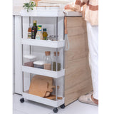 Organizer,Trolley,Utility,Rolling,Storage,Holders,Saver,Hooks