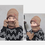 Child,Solid,Color,Fashion,Casual,Beanie,Scarf,Gloves